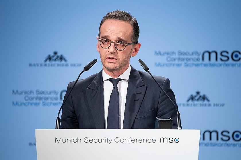Heiko Maas spricht bei der Münchener Sicherheitskonferenz 2019.