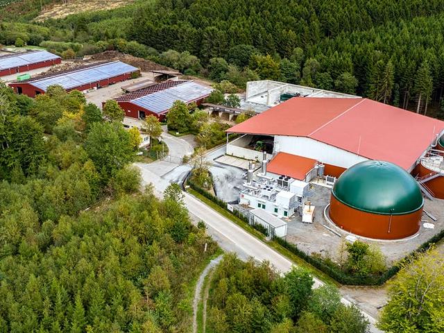 Biogasanlage mit Kompostierung