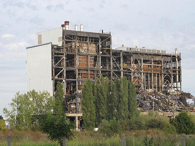 Rückbau eines französischen Kohlekraftwerks