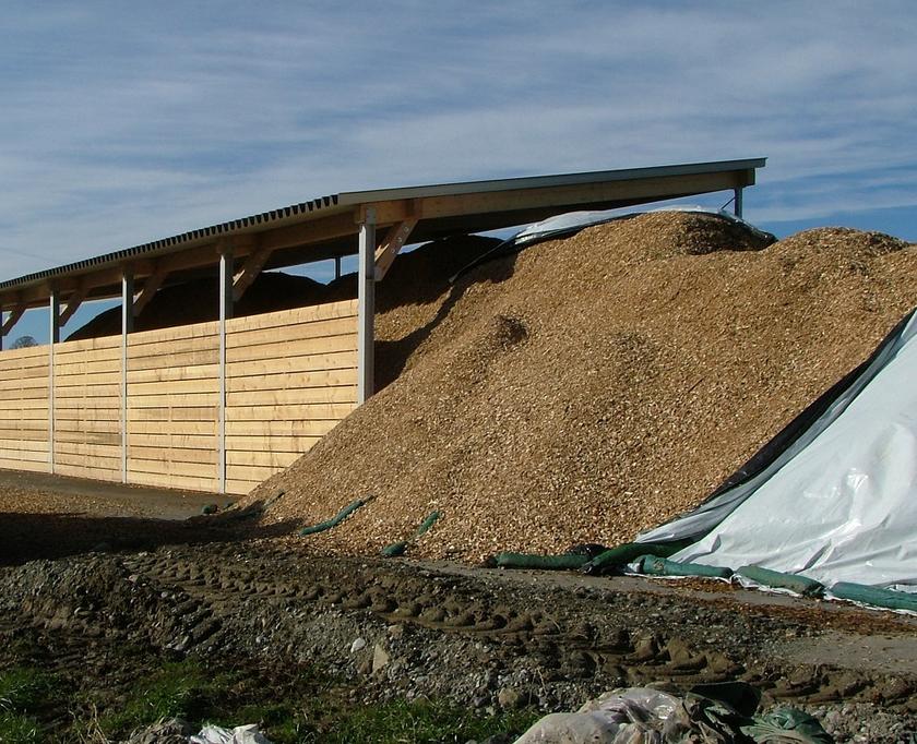 Biomasse aus Holzabfällen