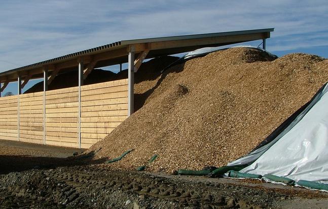 Biomasse aus Holzabfällen