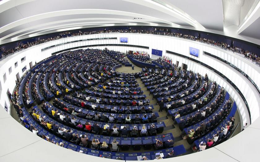 Blick in den Sitzungssaal des EU-Parlaments