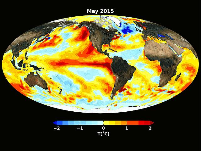 Im Frühjahr 2015 startete der letzte El Niño, der einer der stärksten je beobachteten war. (Bild: © NASA)