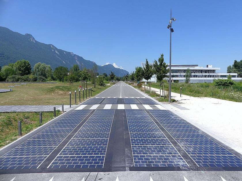 Solare Straße im Savoie in Frankreich