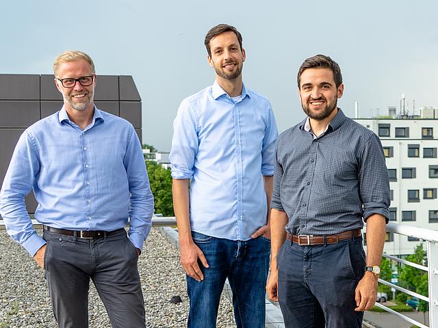 Die Gründer von Ampeers Energy (v.l.n.r.): Dr. Karsten Schmidt, Gerrit Ellerwald und Tobias Müller.