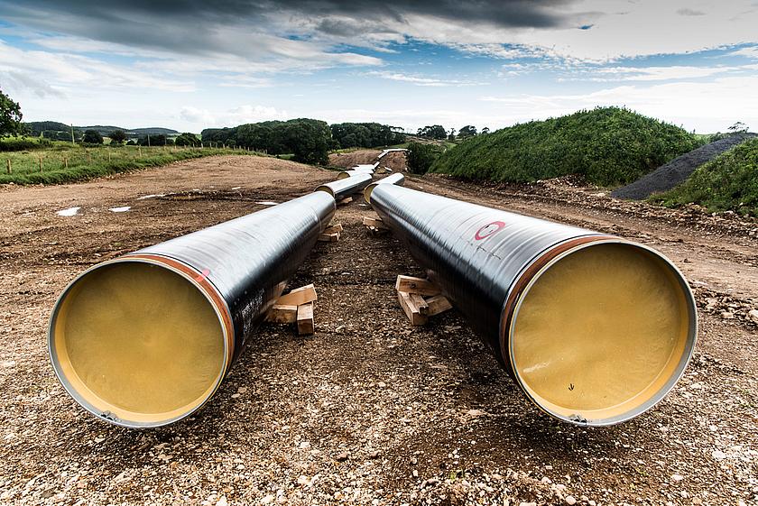 Bau einer Gas-Pipeline im Südwesten Schottlands. (Foto: © <a href="https://www.flickr.com/photos/alistairh/35400608083/">Alistair Hamilton / flickr.com</a>, <a href="https://creativecommons.org/licenses/by/2.0/" target="_blank">CC BY 2.0</a>)