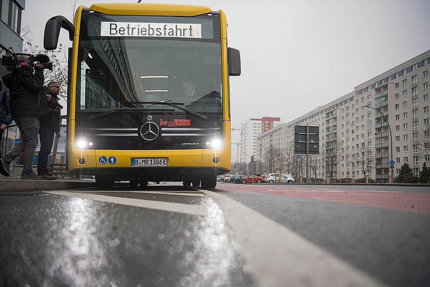 Elektrobus der BVG in Berlin