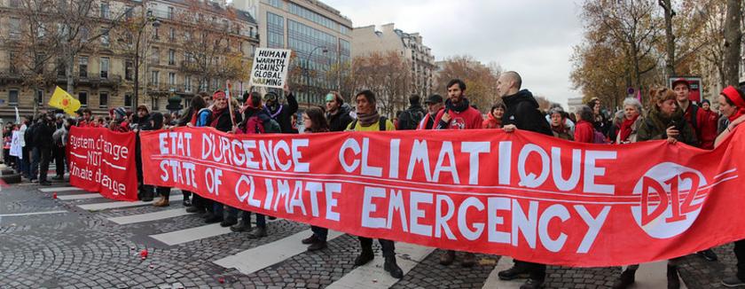 Demo zur Klimakonferenz COP 21 in Paris 