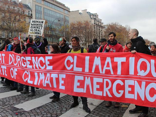 Demo zur Klimakonferenz COP 21 in Paris 