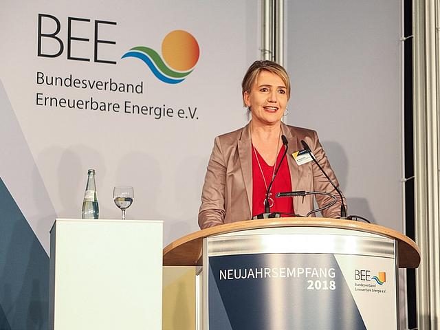 Die neu gewählte BEE-Präsidentin Simone Peter. (Foto: © Bundesverband Erneuerbare Energie e.V.)
