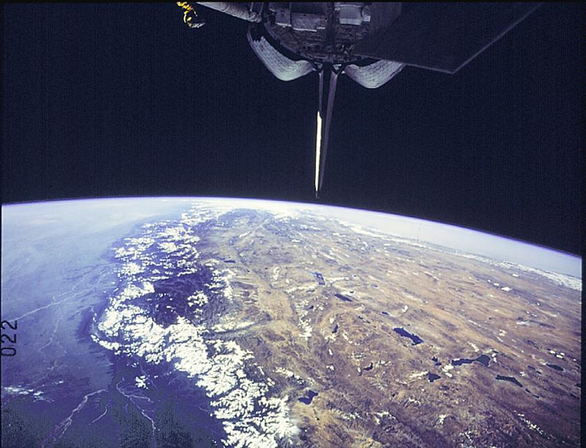 Himalaya-Gebirgskette vom Weltraum aus gesehen