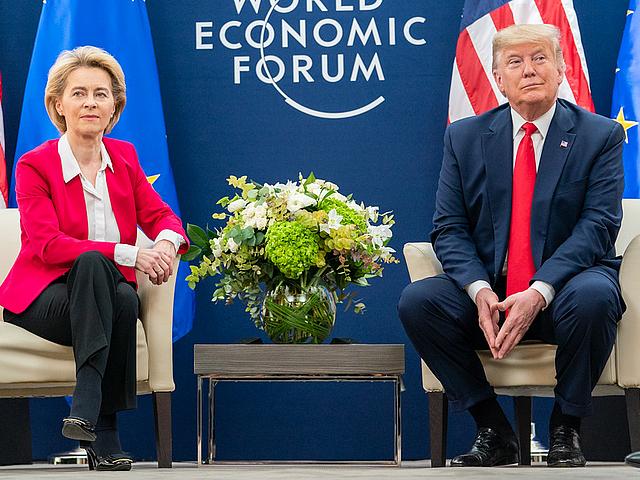 Ursula von der Leyen und Donald beim Weltwirtschaftsforum 2020 in Davos.