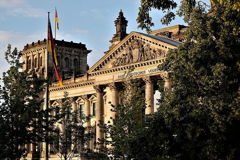 Der Reichstag in Berlin. Sitz des Bundestags