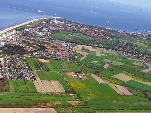 Blick auf Cuxhaven