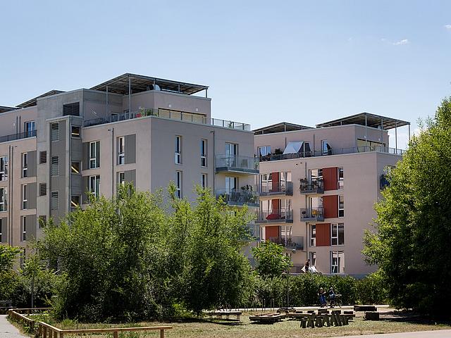 Blick in das Berliner Wohnquartier Möckernkiez