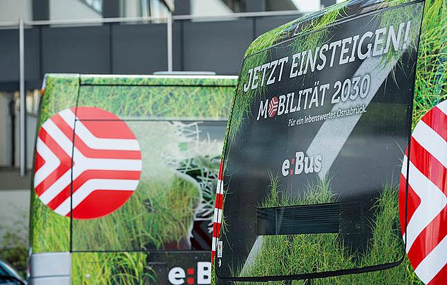 Über 20 kommunale Verkehrsbetriebe wie in Osnabrück testen schon batteriebetriebene E-Busse. (Foto: Stadtwerke Osnabrück)