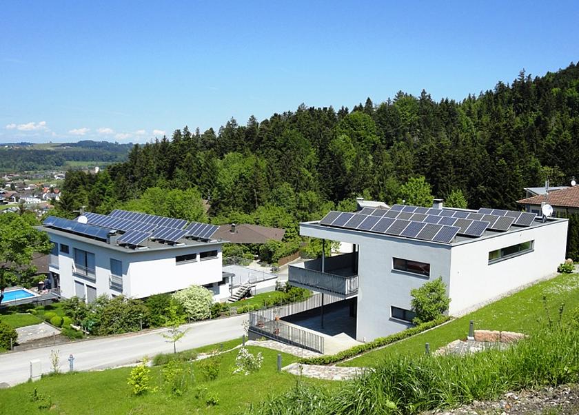 Solaranlagen auf Hausdächern