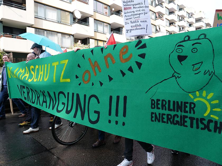 Demo für mehr Klimaschutz und faire Mieten in Berlin
