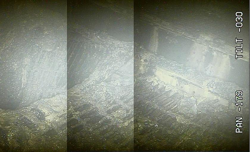 Aufnahmen aus dem Inneren von Reaktor 2 zeigen möglicherweise Teile des geschmolzenen Brennstoffs. (Foto: © <a href="http://photo.tepco.co.jp/en/date/2017/201702-e/170202-01e.html">Tepco</a>)
