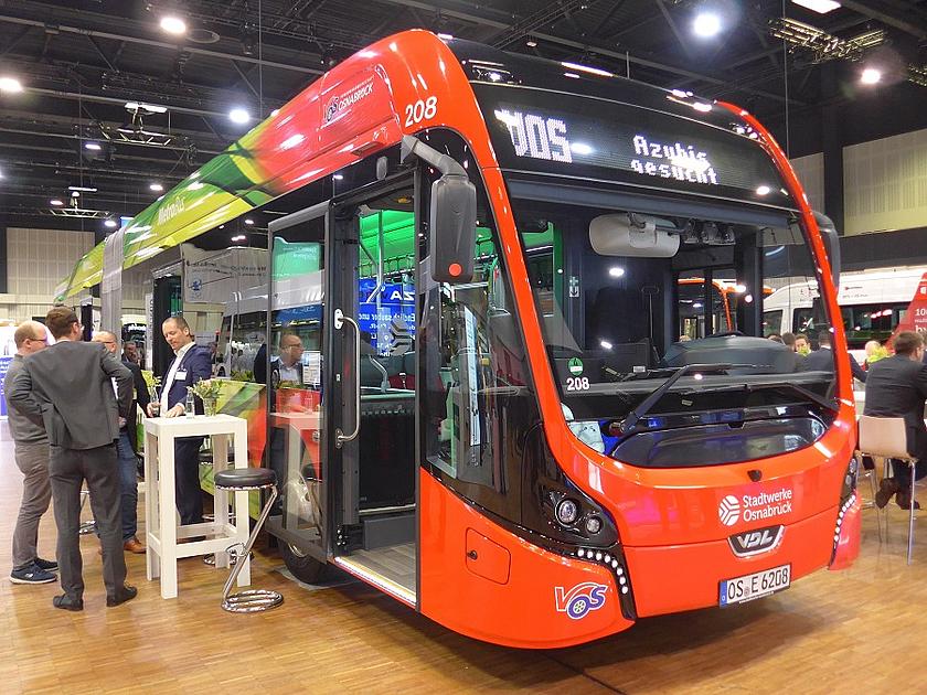 Die Stadtwerke Osnabrück setzen auf E-Busse des holländischen Hersteller VDL. Bis 2030 sollen sämtliche Busse in der niedersächsischen Kommune emissionsfrei unterwegs sein. (Foto: H.C. Neidlein)