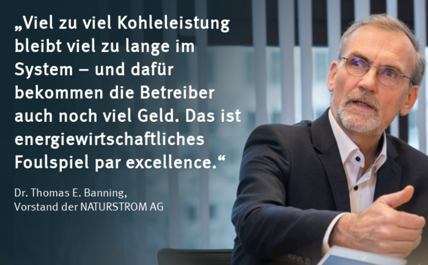 Dr. Thomas Banning, Vorstandsvorsitzender der NATURSTROM AG. (Foto: Roland Horn / © NATURSTROM AG)