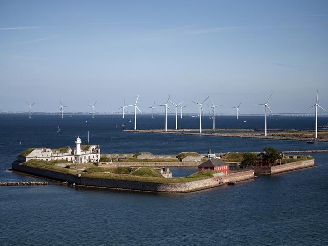 Windkraftanlagen vor der dänischen Küste