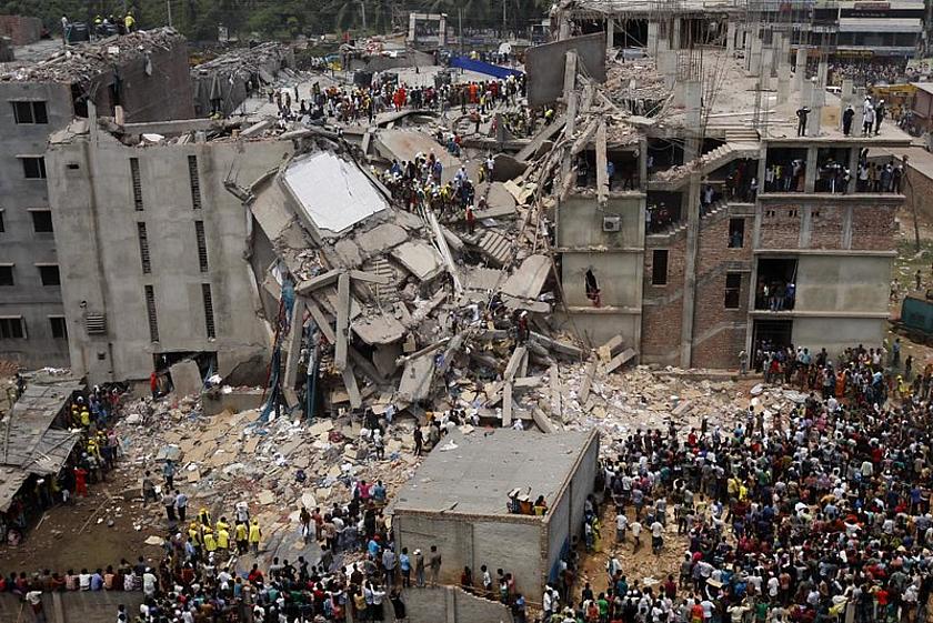 Eingestürzte Textilfabrik in Bangladesh.