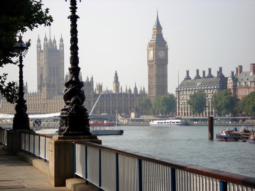 Westminster, Sitz des britischen Parlaments in London, UK