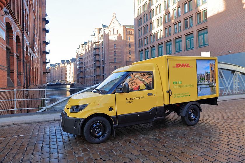 it dem „Streetscooter“ baut der Post-Konzern bereits eigene elektrisch betriebene Transportwagen. (Foto: Deutsche Post AG)