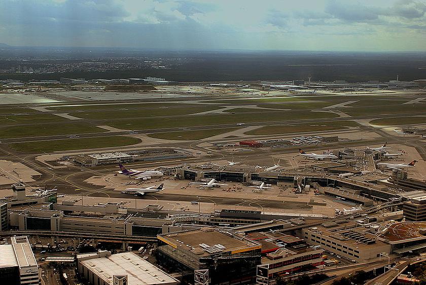Foto: Luftbild des Frankfurter Flughafens