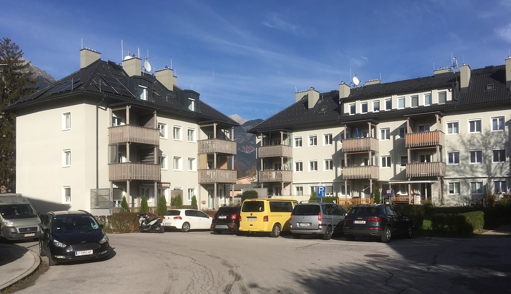 Mehrfamilienhäuser in Innsbruck nach der energetischen Sanierung