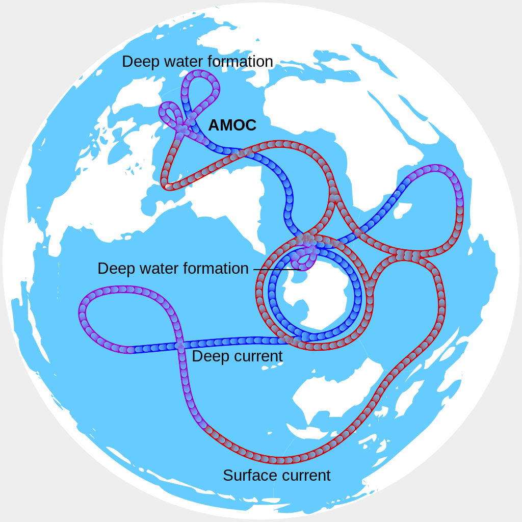 Grafik weltweiter Meeresströmungen