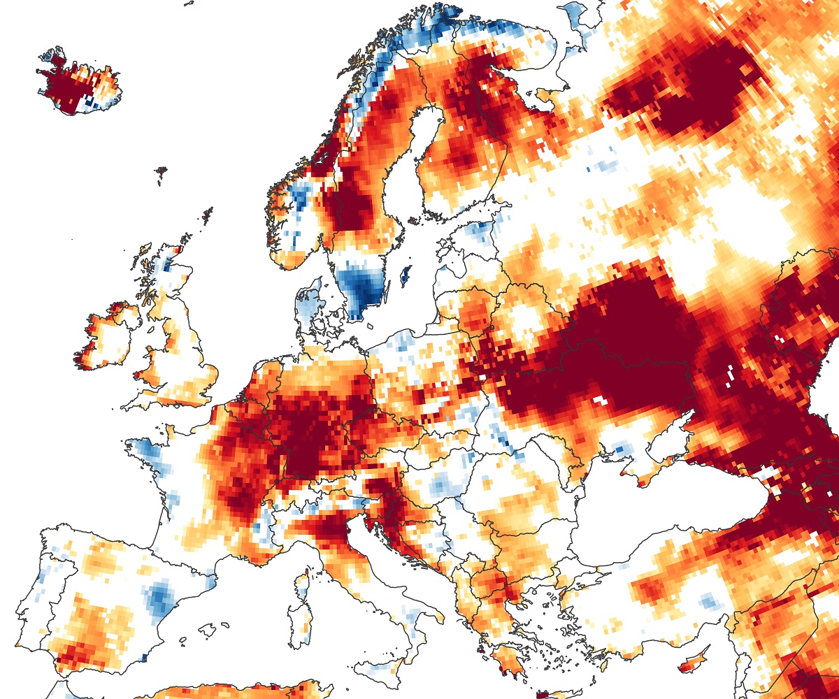 Bodenfeuchtigkeit in Europa