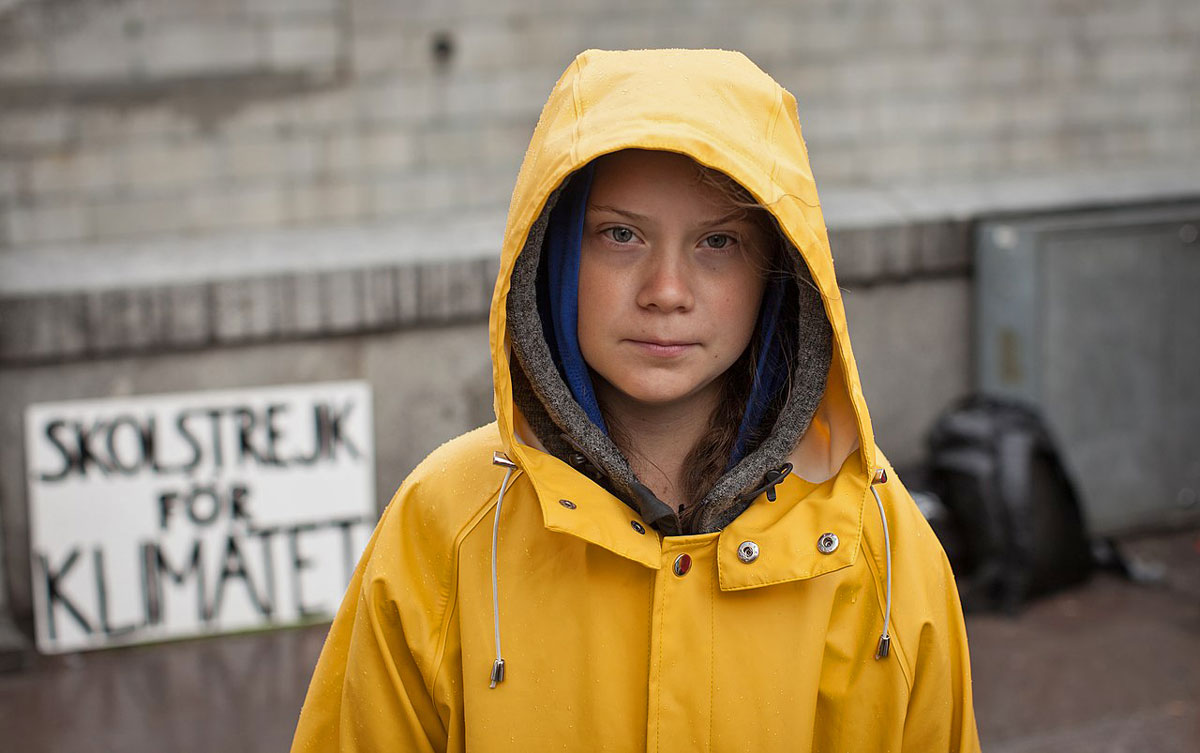 Wenn sie nicht gerade auf dem Weltwirtschaftsforum in Davos oder vor Vertretern der Vereinten Nationen in New York spricht, protestiert die Schwedin Greta Thunberg vor ihrem Schulgebäude in Schweden.