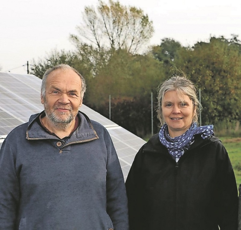 Dirk Niehaus und Heike Balzer, Vorstand der Energiewerk Rügen eG