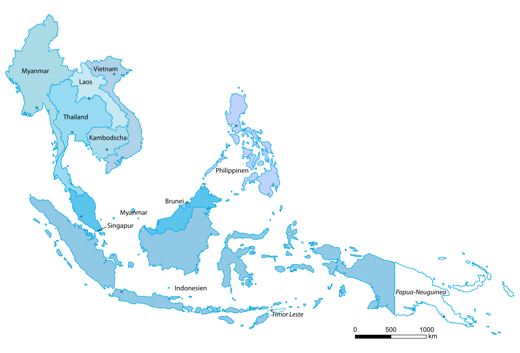 Karte Südostasiens